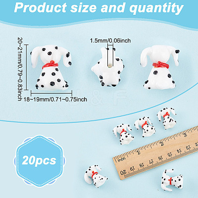 20Pcs Handmade Lampwork Beads LAMP-GO0001-20-1