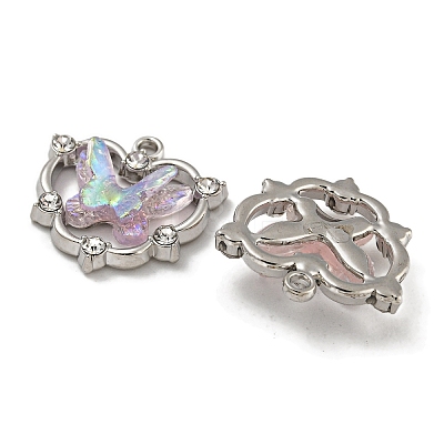 Rack Plating Alloy Rhinestone Pendants PALLOY-F312-07P-1