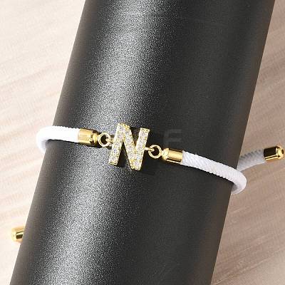 Adjustable Nylon Cord Bracelets X-BJEW-C096-01G-14-1