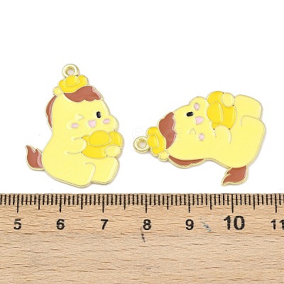 New Year's Day Alloy Enamel Pendants FIND-I067-03G-05-1