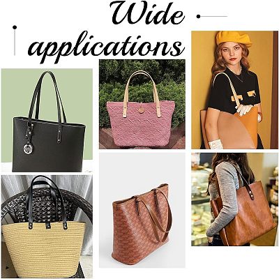 4Sets 2 Colors PU Leather Bag Handles FIND-FH0004-14B-1