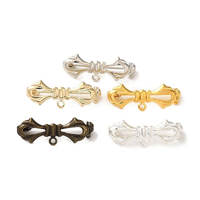 Brass Brooches Findings KK-M285-34-1