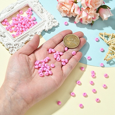 Opaque Acrylic Beads MACR-YW0003-55C-1