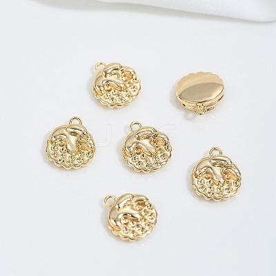 Brass Pendants KK-P337-02D-G-1