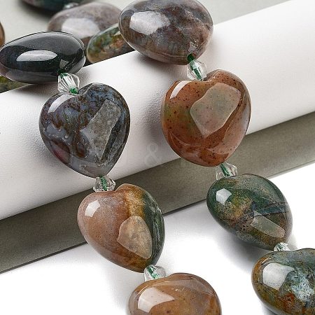 Natural Indian Agate Beads Strands G-C150-A04-01-1