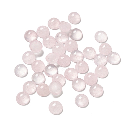 Natural Rose Quartz Cabochons G-Q173-01B-09-1