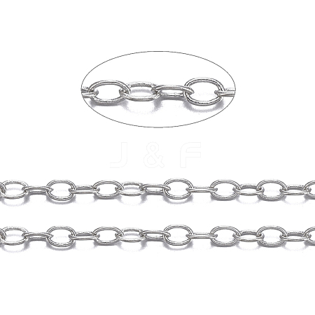 Brass Cable Chains X-CHC-034Y-P-NF-1