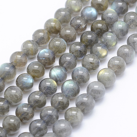 Natural Labradorite Beads Strands G-P336-19-7mm-1