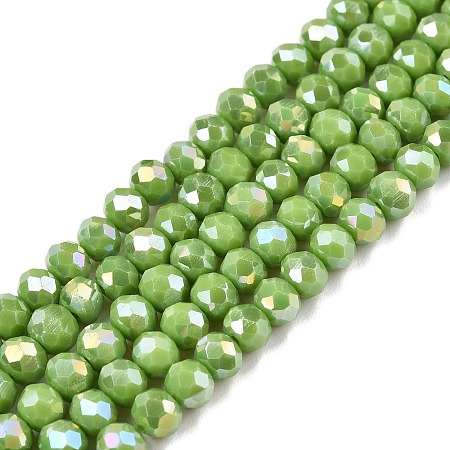 Electroplate Glass Beads Strands LS-EGLA-A044-P4mm-B30-1