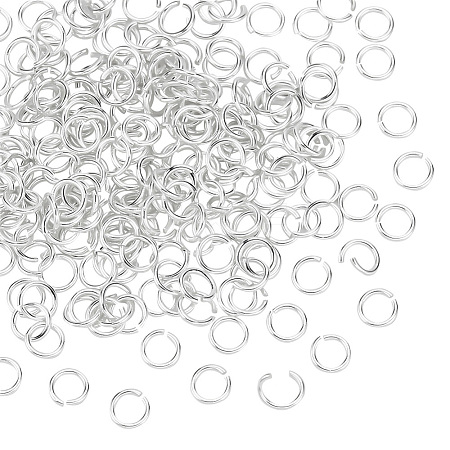 220Pcs 925 Sterling Silver Open Jump Rings STER-PH0001-49-1