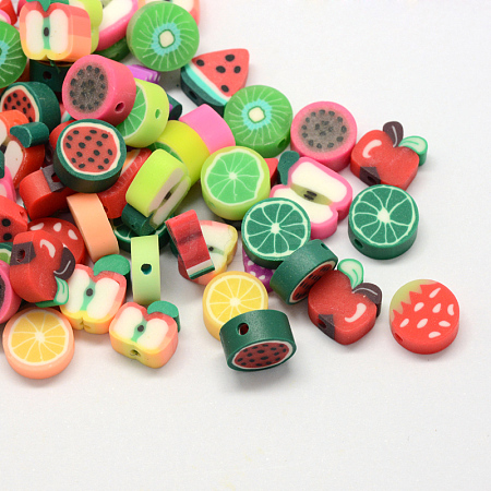 Fruit Handmade Polymer Clay Beads CLAY-R069-01-1