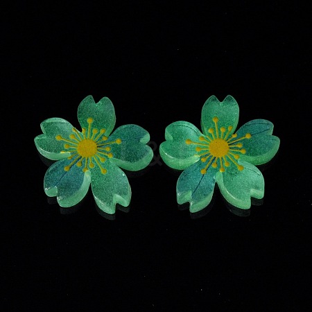 Luminous Resin Cabochons RESI-G030-01D-1