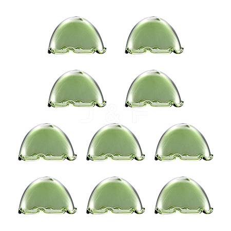 10Pcs Glass Bead Cone for Wind Chimes Making GLAA-TA0002-24A-1