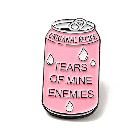 Word Tears Of Mine Enemies Enamel Pin JEWB-G018-14B-EB-1