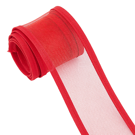 Elastic Polyester Mesh Ribbons OCOR-WH0082-172B-1