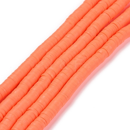 Handmade Polymer Clay Beads Strands CLAY-R089-6mm-Q072-1