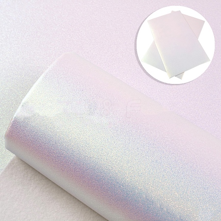 Iridescent Imitation Leather Fabrics PW-WG91278-01-1