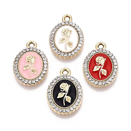Alloy Enamel Pendants ENAM-T020-112KCG-1