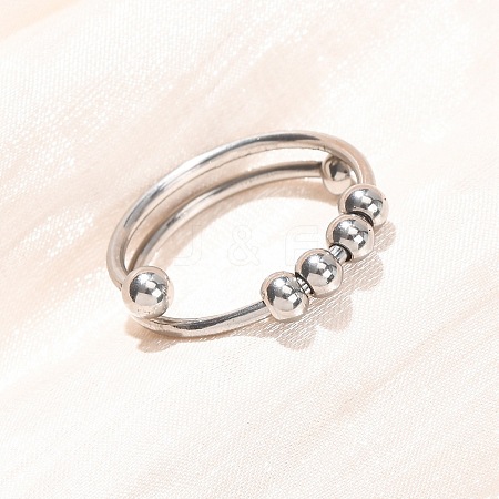 304 Stainless Steel Cuff Open Rings SA-CBA8B85-12P-1