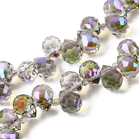 Electroplated Glass Beads EGLA-K062-01B-HP04-1