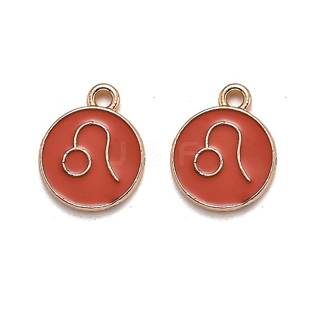Alloy Enamel Pendants ENAM-S124-01B-12G-1