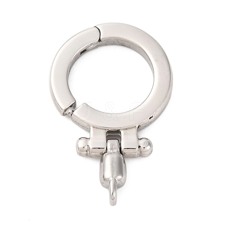 304 Stainless Steel Twister Clasps X-STAS-S187-01P-1
