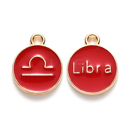 Alloy Enamel Pendants LS-ENAM-S124-01B-07K-1
