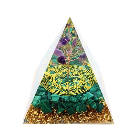 Orgonite Pyramid Resin Energy Generators PW-WGD4C6B-01-1