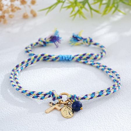 Brass Charm Bracelets TC3588-7-1