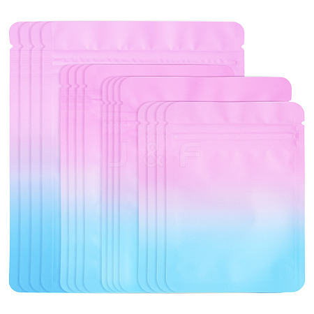 100Pcs 4 Styles PET Zipper Bags OPP-TA0001-19B-1