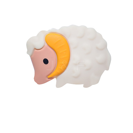Sheep Silicone Beads PW-WG43030-01-1