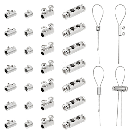 4 Styles 201 Stainless Steel Wire Rope Clamps STAS-GA0001-39-1