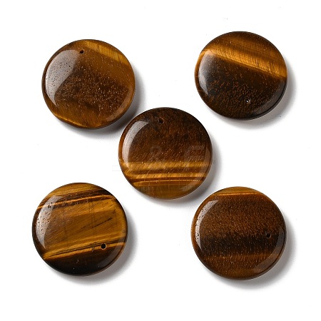 Natural Tiger Eye Pendants G-C028-03A-1