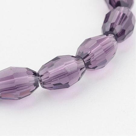 Glass Beads Strands GC4X6MMC03Y-1