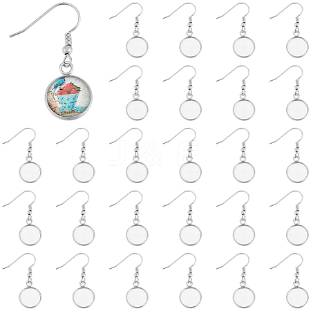 60Pcs 304 Stainless Steel Earring Hooks STAS-BBC0009-93A-1