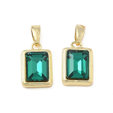 Brass Glass Charms KK-L256-20G-1
