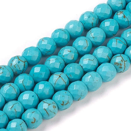 Synthetic Turquoise Beads Strands X-TURQ-L029-02-10mm-1
