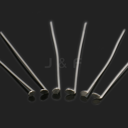 304 Stainless Steel Flat Head Pins STAS-E023-0.6x40mm-1
