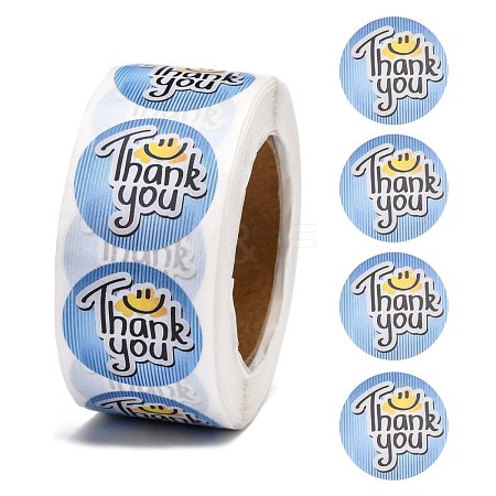 1 Inch Thank You Stickers DIY-G025-J06-1