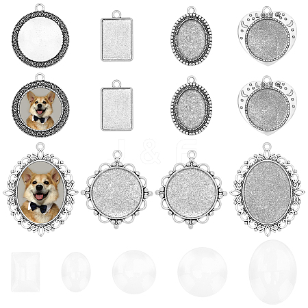 78Pcs DIY 6 Styles Pendants Making Kits DIY-PH0002-30AS-1