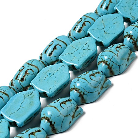 Synthetic Turquoise Beads Strands LS-TURQ-G119-20x29mm-08-1