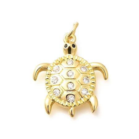 Brass Micro Pave Cubic Zirconia Pendants LS-KK-Q040-02A-G-1