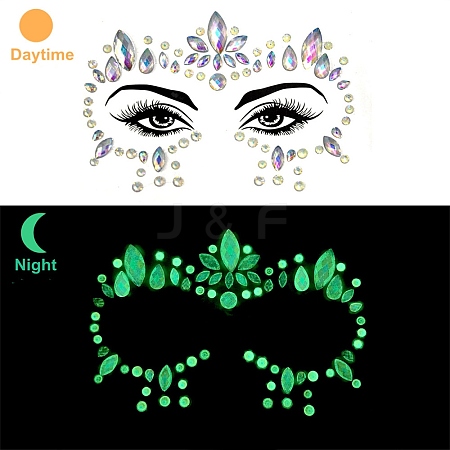 Luminous Glow in the Dark Removable Temporary Water Proof Tattoos Paper Stickers PW-WGF5E01-09-1