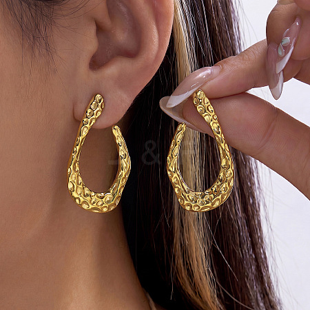 304 Stainless Steel Stud Earrings for Women WGFBDF7-01-1