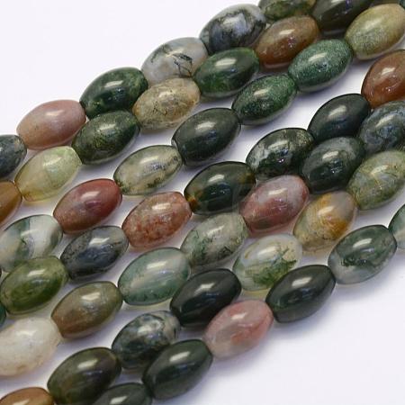 Natural Indian Agate Beads Strands G-G697-G02-8x12mm-1