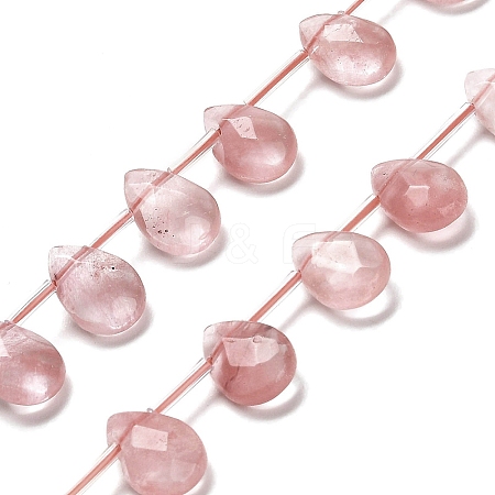 Cherry Quartz Glass Beads Strands G-Q167-A02-01-1