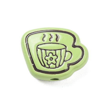 Spray Painted Alloy Beads LS-FIND-C064-01E-1