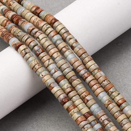 Natural Shoushan Stone Beads Strands G-L624-I10-2x4mm-1
