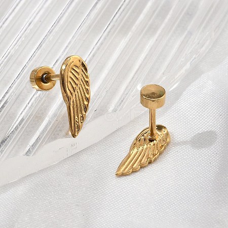 304 Stainless Steel Stud Earrings EJEW-G423-02G-1