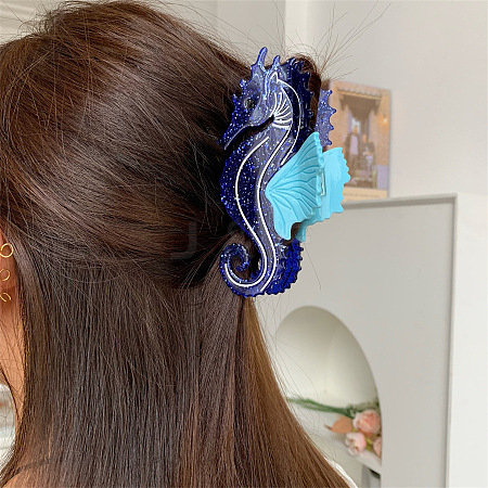 Cellulose Acetate(Resin) Claw Hair Clips OHAR-C014-01C-1